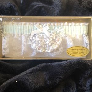 Something blue wedding garter